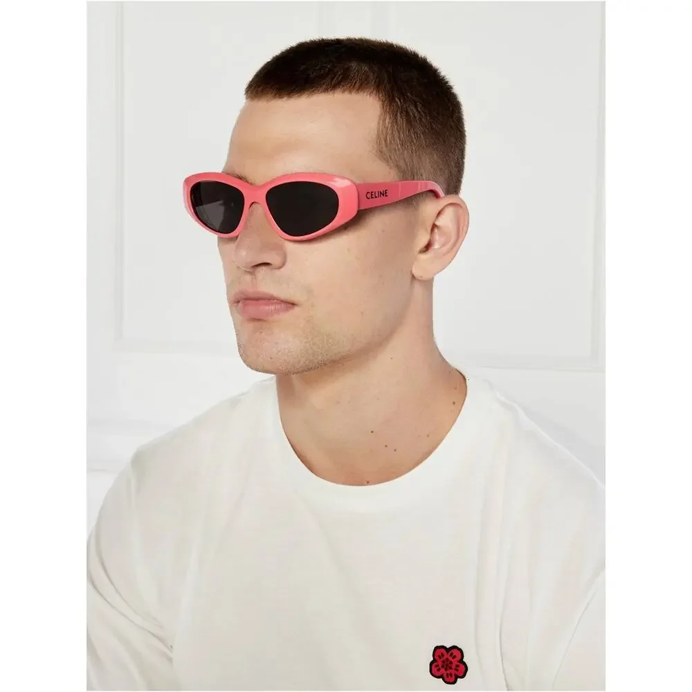 New Celine CL40279U 72A Pink Cat-Eye Sunglasses Authentic